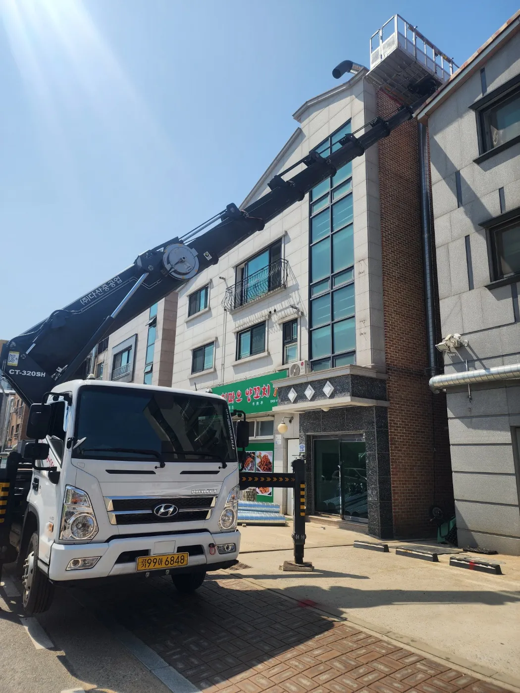 시흥 스카이차 현장작업 6 - 고소작업 안전시공